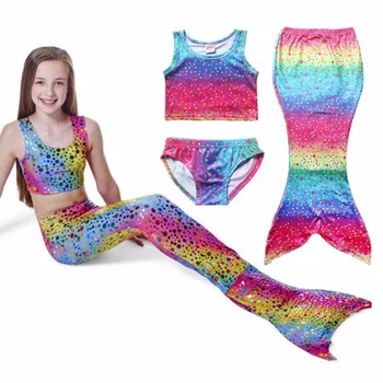 Mermaid Swimwear for Girl 3 Pieces Bikini Sets Polka Dot Kids Swimsuits for Girls Barthing Suits Children 
Mermaid Swimwear for Girl 3 Pieces Bikini Sets Polka Dot Kids Swimsuits for Girls Barthing Suits Children