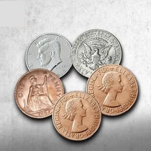 Hopping Half with Expanded Shell Coins & English Penny,Magic Trick,Close Up,Fun,Magia Toys Joke Classic Gadget
Hopping Half with Expanded Shell Coins & English Penny,Magic Trick,Close Up,Fun,Magia Toys Joke Classic Gadget
