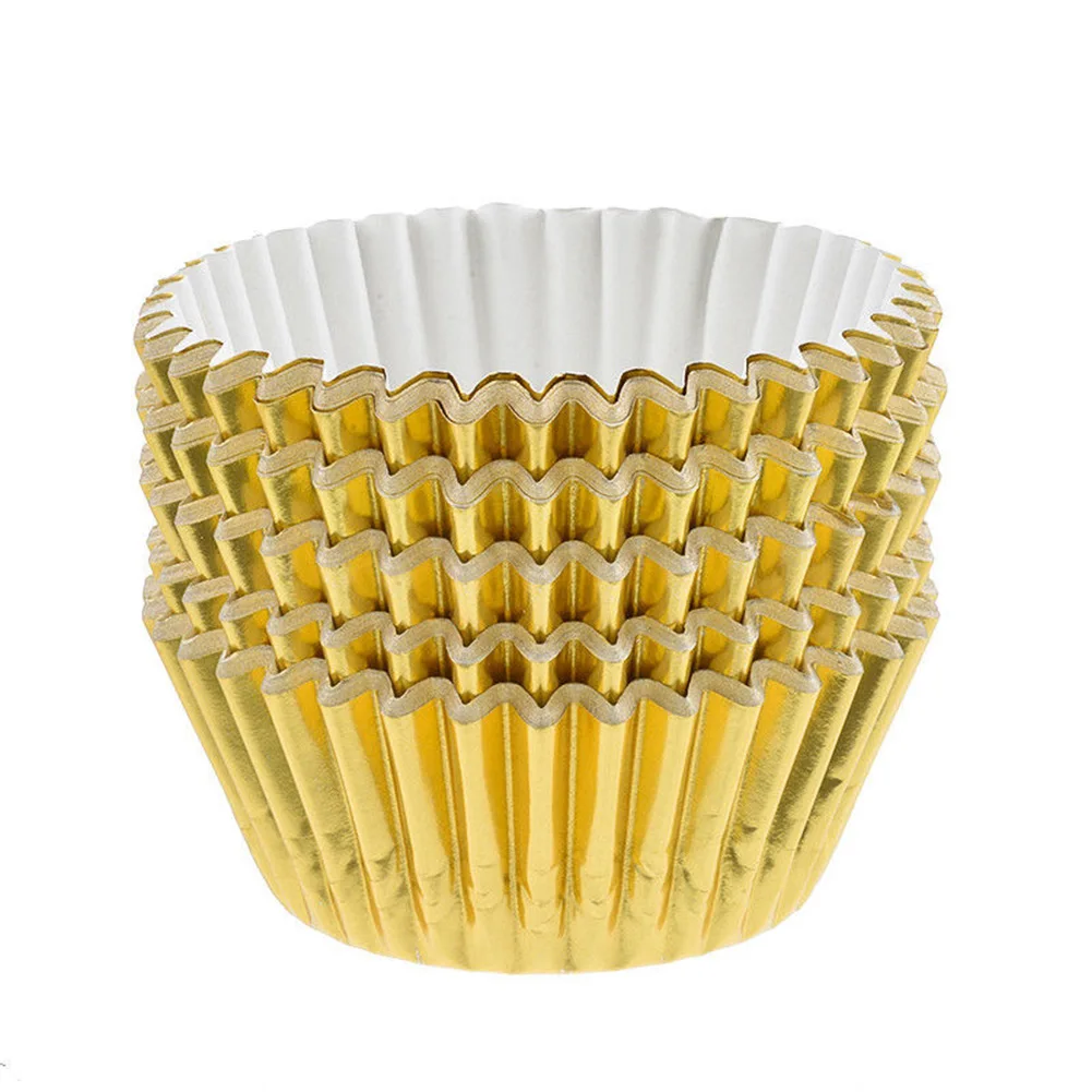 100PCS/Box Aluminum foil Paper Cake Cup Mold Cupcake Cases Liners Muffin Kitchen Baking Wedding Party Gold Disposable #911 New
100PCS/Box Aluminum foil Paper Cake Cup Mold Cupcake Cases Liners Muffin Kitchen Baking Wedding Party Gold Disposable #911 New
