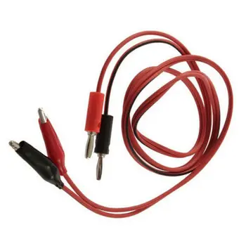 Alligator Test Lead Clip To AV Banana Plug Connector TO Dual Tester Alligator Clip Probe Cable 1M
Alligator Test Lead Clip To AV Banana Plug Connector TO Dual Tester Alligator Clip Probe Cable 1M