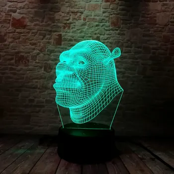Luminous Shrek Anime Figure 3D Illusion LED NightLight Colourful Flashing Light Glow in the Dark Model Toys
Luminous Shrek Anime Figure 3D Illusion LED NightLight Colourful Flashing Light Glow in the Dark Model Toys