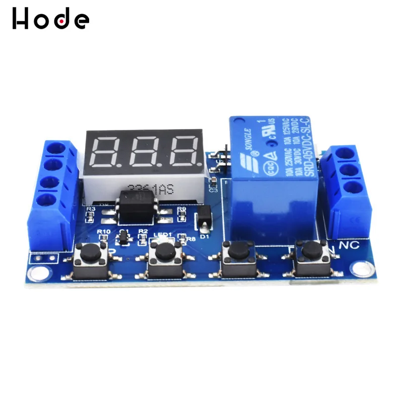 Micro USB 5V Digital LED Display Trigger Automation Delay Cycle Timer Control Switch Relay Module Board Controller
Micro USB 5V Digital LED Display Trigger Automation Delay Cycle Timer Control Switch Relay Module Board Controller