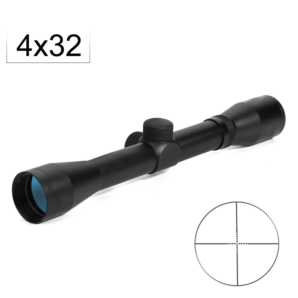 4X32 Tratical Rifle Scope Optical Sight Sniper Scope Compact Riflescopes With 20MM Rail Mount For Outdoor Hunting shooting
4X32 Tratical Rifle Scope Optical Sight Sniper Scope Compact Riflescopes With 20MM Rail Mount For Outdoor Hunting shooting