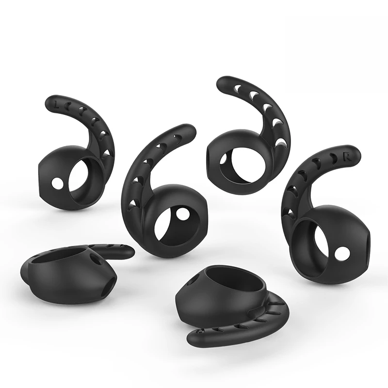 Replacement Soft Silicone Antislip Ear Cover Hook Earbuds Tips Earphone Silicone Case for Earpods EarPods 3 Pairs Black
Replacement Soft Silicone Antislip Ear Cover Hook Earbuds Tips Earphone Silicone Case for Earpods EarPods 3 Pairs Black