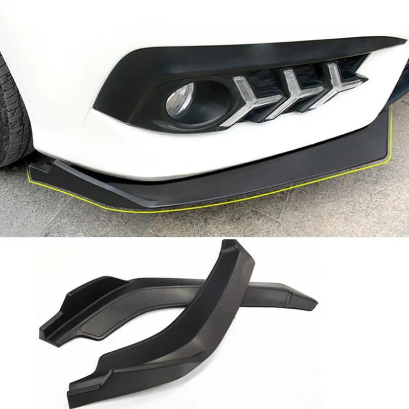 Car Front Bumper Lip Splitter Fins Body Spoiler Canards Valence Chin for Civic two pcs(R+L)
Car Front Bumper Lip Splitter Fins Body Spoiler Canards Valence Chin for Civic two pcs(R+L)