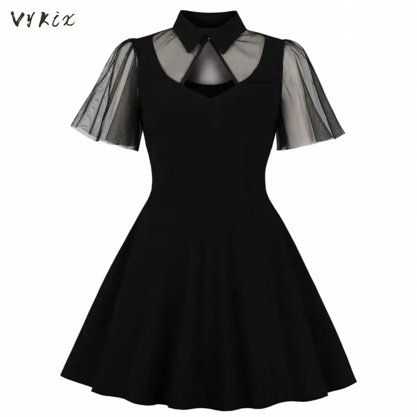 Summer Dress Halloween Sexy Dress See Through Stylish Mesh Elegant Swing Dress Women Vintage Dress Party Dress Women
Summer Dress Halloween Sexy Dress See Through Stylish Mesh Elegant Swing Dress Women Vintage Dress Party Dress Women
