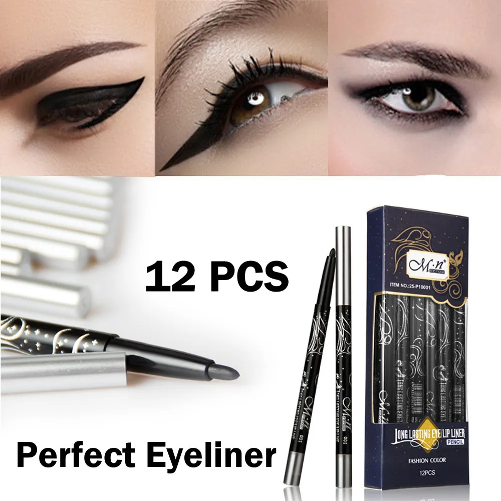 MENOW Eyeliner 12PCS Black Rotate Eye Eyeliner Woodiness Pencil Makeup Cosmetic Set Professional Drop shipping Dot5
MENOW Eyeliner 12PCS Black Rotate Eye Eyeliner Woodiness Pencil Makeup Cosmetic Set Professional Drop shipping Dot5