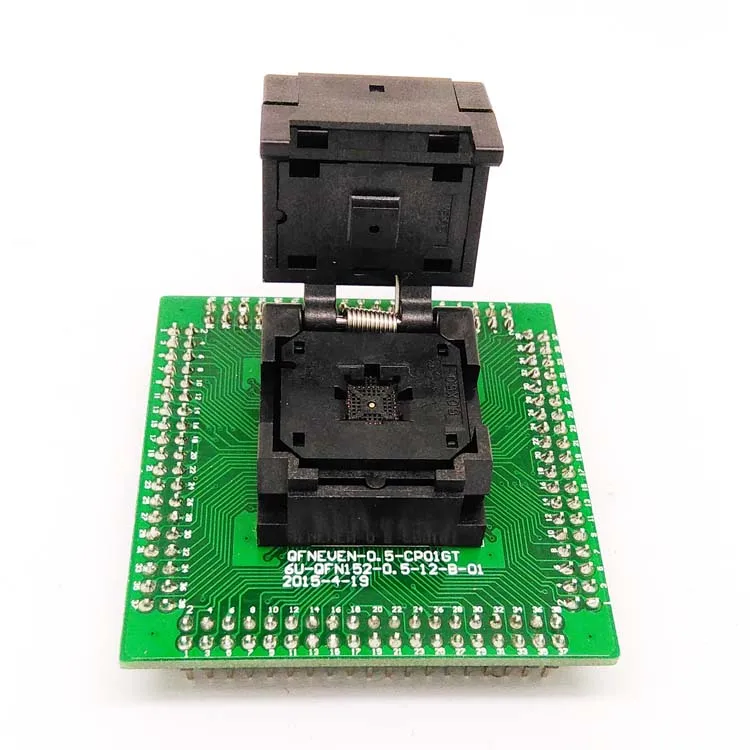 QFN32 MLF32 IC Test Adapter IC550-0324-007-G Programming Socket Pitch 0.5mm Clamshell Chip Size 5*5 Flash Adapter Burn in Socket
QFN32 MLF32 IC Test Adapter IC550-0324-007-G Programming Socket Pitch 0.5mm Clamshell Chip Size 5*5 Flash Adapter Burn in Socket