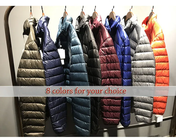 Aolamegs Winter Down Jacket Men 90 White Duck Down Coat Solid Color Ultralight Down Jackets Male Windproof Warm Parka Plus Size (16)