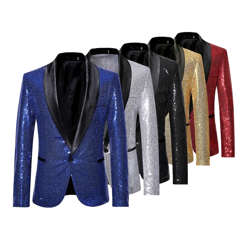 Mens Sequins Suit Blazer Jacket Brand Shiny Glitter Embellished Blazer Male Slim DJ Club Stage Blazer Formal Wedding
Mens Sequins Suit Blazer Jacket Brand Shiny Glitter Embellished Blazer Male Slim DJ Club Stage Blazer Formal Wedding