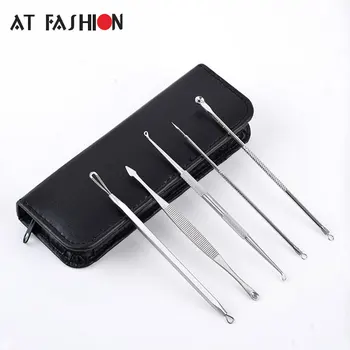 5Pcs Stainless Steel Blemish Blackhead Comedone Acne Needle Tool Extractor Remover Needles Pimple Zit Treatment Kit Makeup Tools
5Pcs Stainless Steel Blemish Blackhead Comedone Acne Needle Tool Extractor Remover Needles Pimple Zit Treatment Kit Makeup Tools