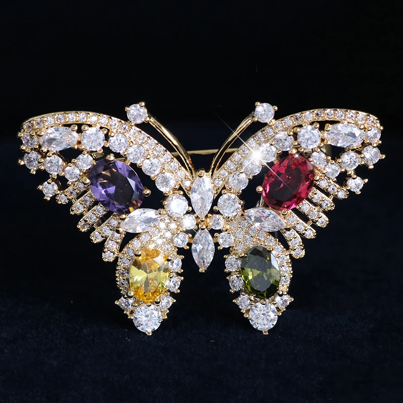 High Quality Butterfly Brooches Pins For Women Fashion Luxury Rhinestone Crystal Insect Brooch Pin Jewelry broche femme bijoux
High Quality Butterfly Brooches Pins For Women Fashion Luxury Rhinestone Crystal Insect Brooch Pin Jewelry broche femme bijoux