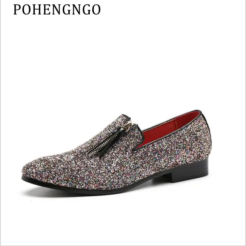 Fashion men loafers 2019 hot sale zipper sequin non-slip business mans footwear high quality Nightclub men's Oxford driving shoe
Fashion men loafers 2019 hot sale zipper sequin non-slip business mans footwear high quality Nightclub men's Oxford driving shoe