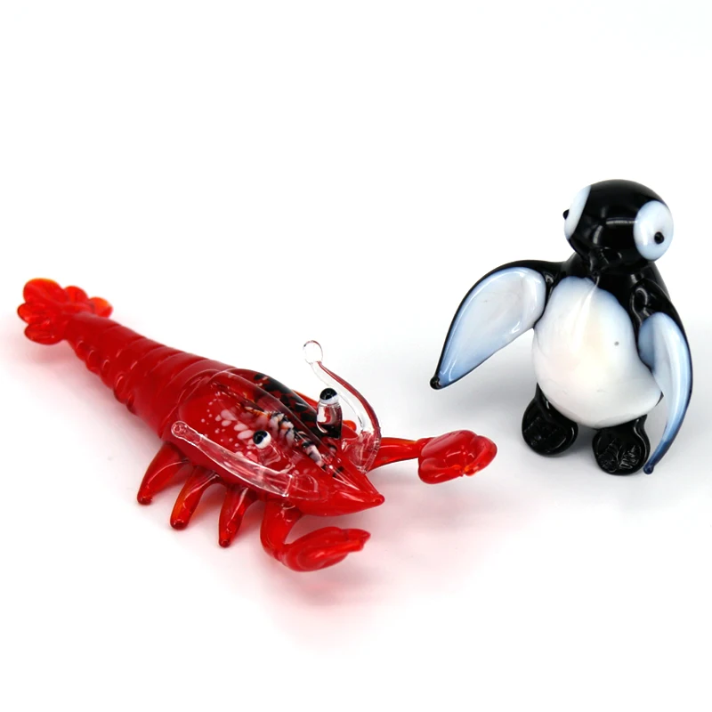 2PCS Glass Animal Mini Figurine Home Decor Lobster Penguin Statuettes Desk Home Decoration Accessories
2PCS Glass Animal Mini Figurine Home Decor Lobster Penguin Statuettes Desk Home Decoration Accessories