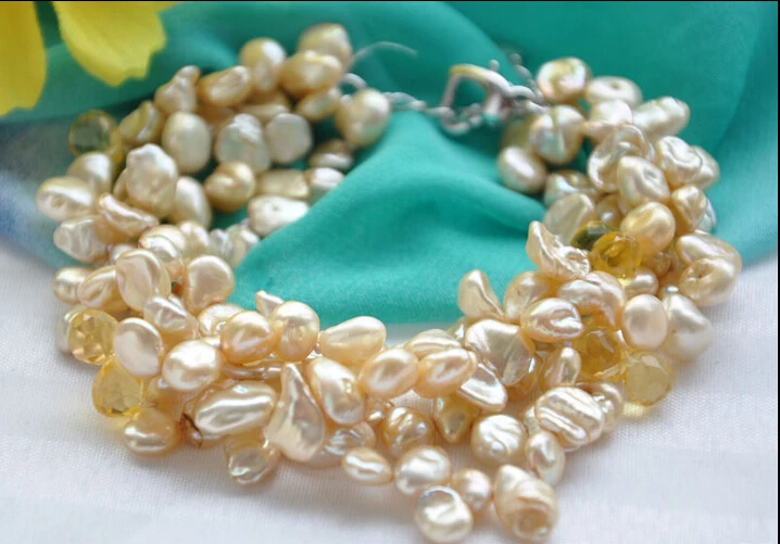 Free shipping@@@@@ 4strands 7mm drip yellow crystal lamina champagne freshwater pearl bracelet 8inc
Free shipping@@@@@ 4strands 7mm drip yellow crystal lamina champagne freshwater pearl bracelet 8inc