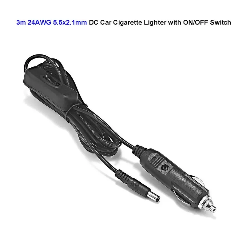 DC 12-24V Car Auto Cigarette Lighter Power Adapter Plug ON/OFF Switch 2m Extension Cable For Battery Charger LED Strip Light
DC 12-24V Car Auto Cigarette Lighter Power Adapter Plug ON/OFF Switch 2m Extension Cable For Battery Charger LED Strip Light