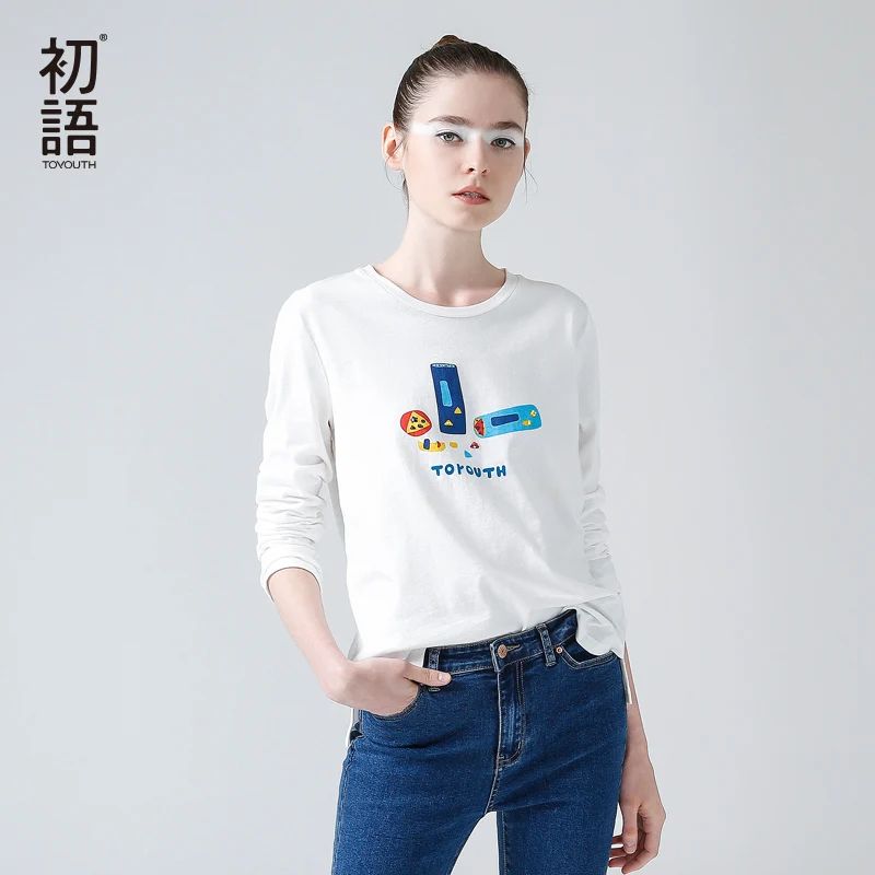 Toyouth 2019 New Arrival T Shirt Women O-Neck Long Sleeve Cotton Slim Basic Tees Female Character Casual Tops
Toyouth 2019 New Arrival T Shirt Women O-Neck Long Sleeve Cotton Slim Basic Tees Female Character Casual Tops