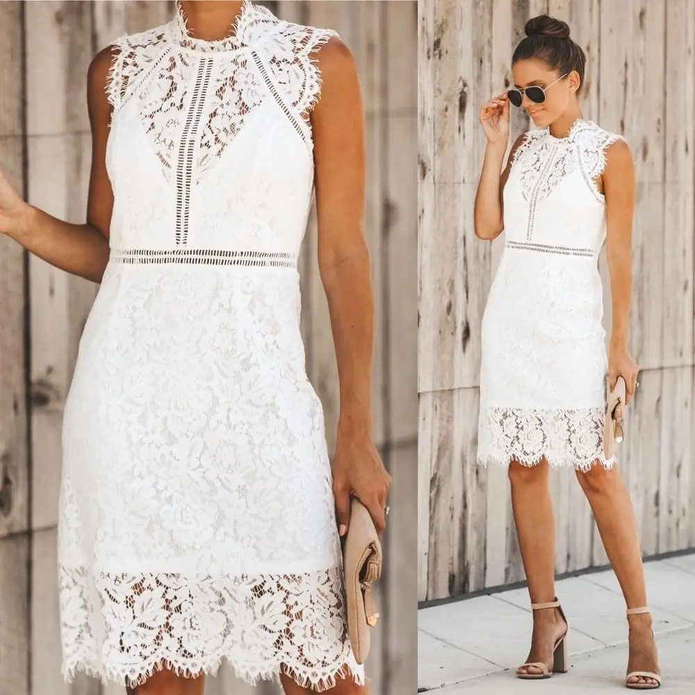 Adogirl Women Fashion Sexy Hollow Out Lace Dress Summer Elegant Sleeveless Bodycon Midi Party Dresses White Black Female Outfits
Adogirl Women Fashion Sexy Hollow Out Lace Dress Summer Elegant Sleeveless Bodycon Midi Party Dresses White Black Female Outfits