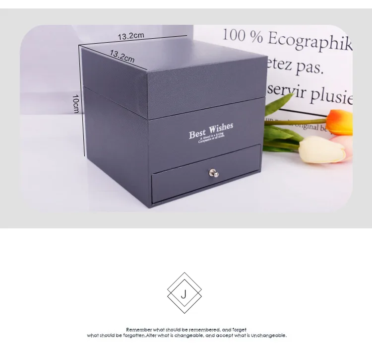 Valentine's day Mother's Day artificial flower rose gift box (21)