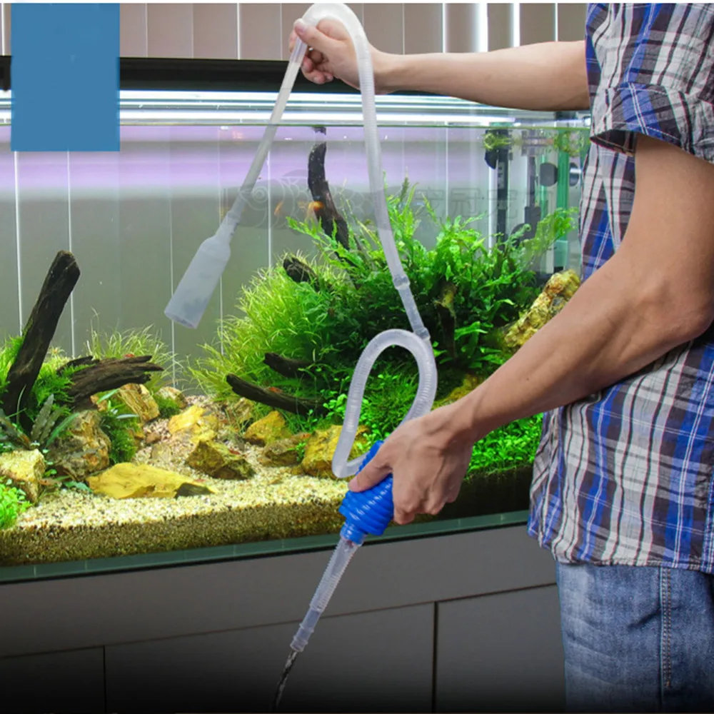 Premium Quality Aquarium Water Filter Fish Tank Gravel Vacuum Cleaning Cleaner Siphon Pump Fliyeong