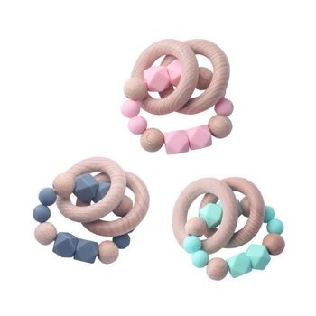 New Baby Newborn Teeth Toys BPA Soft Silicone Chain Shape Easy To Handle Anti-Swallowing Silicone Beads Teether Toys
New Baby Newborn Teeth Toys BPA Soft Silicone Chain Shape Easy To Handle Anti-Swallowing Silicone Beads Teether Toys