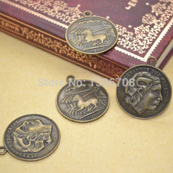 40pcs/lot charm antique metal bronze alloy pendant rome alexander coin fit bracelets&Necklaces jewelry making Z42435
40pcs/lot charm antique metal bronze alloy pendant rome alexander coin fit bracelets&Necklaces jewelry making Z42435