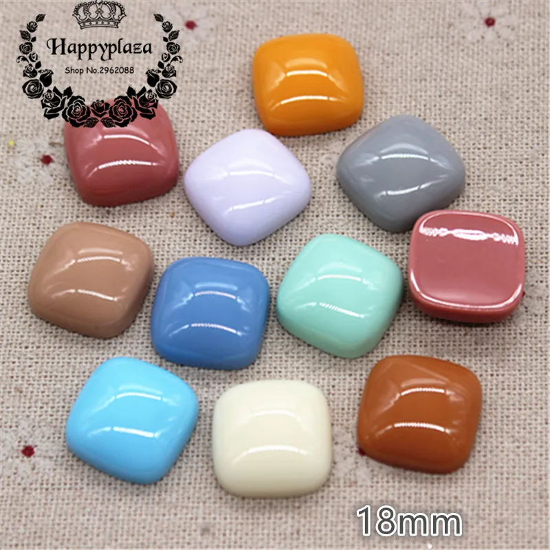 20pcs 18mm New Resin Korea Square Flatback Cabochon DIY Handmade Button/Hair Ornament/Jewelry Accessories
20pcs 18mm New Resin Korea Square Flatback Cabochon DIY Handmade Button/Hair Ornament/Jewelry Accessories