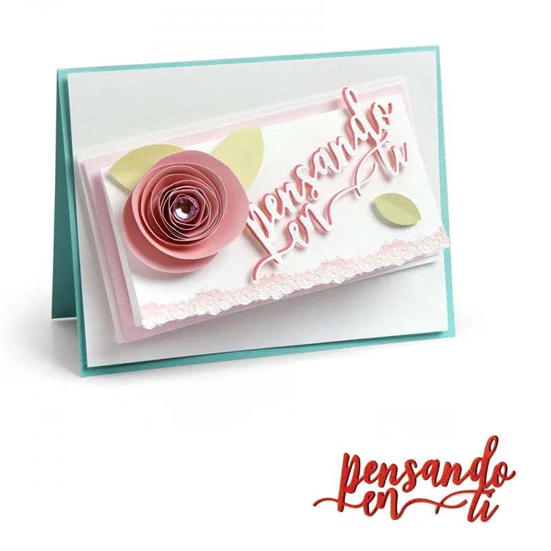 Spanish Pensando en Ti Thinking of You Metal Cutting Dies Stencil for DIY Scrapbooking Embossing Decoration Card Crafts Die
Spanish Pensando en Ti Thinking of You Metal Cutting Dies Stencil for DIY Scrapbooking Embossing Decoration Card Crafts Die