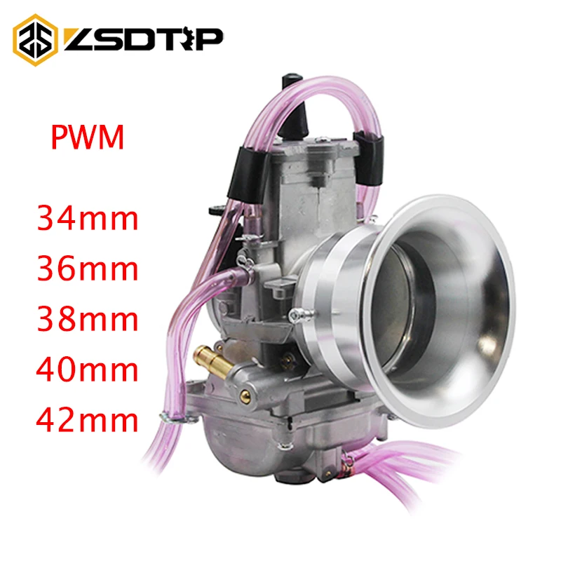ZSDTRP Keihi PWM 34 36 38 40 42mm Motorcycle Quad Vent Carburetor Carb with Wind Cup For 125cc - 250cc 2Stroke Scooter UTV ATV
ZSDTRP Keihi PWM 34 36 38 40 42mm Motorcycle Quad Vent Carburetor Carb with Wind Cup For 125cc - 250cc 2Stroke Scooter UTV ATV