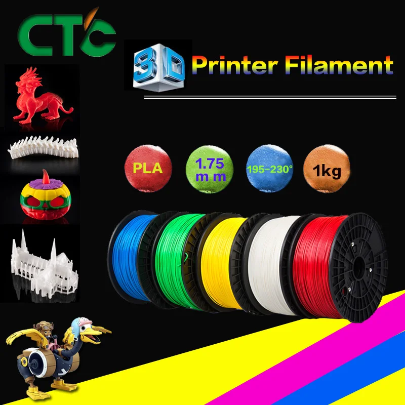 CTC 3D printer consumables PLA 1.75mm 3D printing materials printing pen supplie
CTC 3D printer consumables PLA 1.75mm 3D printing materials printing pen supplie