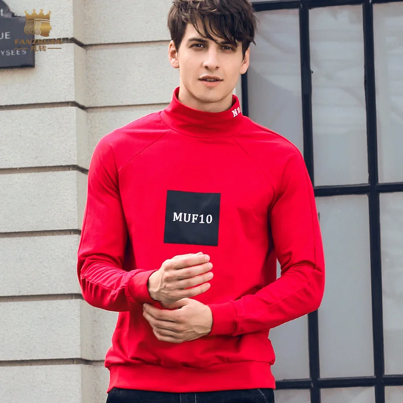Fanzhuan brands Free Shipping New men's Male MAN casual 2018 half-high collar Trendy black hooded Sweatshirts personality 825165
Fanzhuan brands Free Shipping New men's Male MAN casual 2018 half-high collar Trendy black hooded Sweatshirts personality 825165