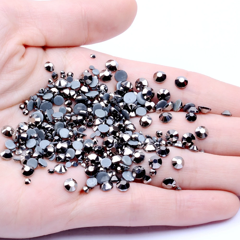 Hotfix Strass 3D Nail Art Decoration Adhesive Rhinestones For Nails Crystal ss6-ss30 And Mixed Hematite Glass Stone Design
Hotfix Strass 3D Nail Art Decoration Adhesive Rhinestones For Nails Crystal ss6-ss30 And Mixed Hematite Glass Stone Design