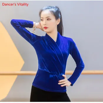 2019 Latin Dance Tops For Women V Neck Long Sleeve Solid color Sexy Ballroom Performance Dance Costume Latin Dance Top
2019 Latin Dance Tops For Women V Neck Long Sleeve Solid color Sexy Ballroom Performance Dance Costume Latin Dance Top