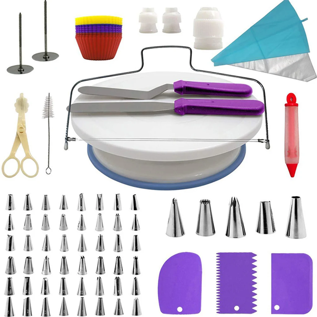 Cake Decorating Kit Cake Turntable Set Pastry Tube Fondant Tool Kitchen Dessert Baking Pastry Supplies Bakeware Accessories
Cake Decorating Kit Cake Turntable Set Pastry Tube Fondant Tool Kitchen Dessert Baking Pastry Supplies Bakeware Accessories
