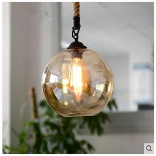 Loft American Rope Retro Lighting Bar Restaurant Lights Creative Personality Living Room Clothing Store Glass Pendant Light
Loft American Rope Retro Lighting Bar Restaurant Lights Creative Personality Living Room Clothing Store Glass Pendant Light