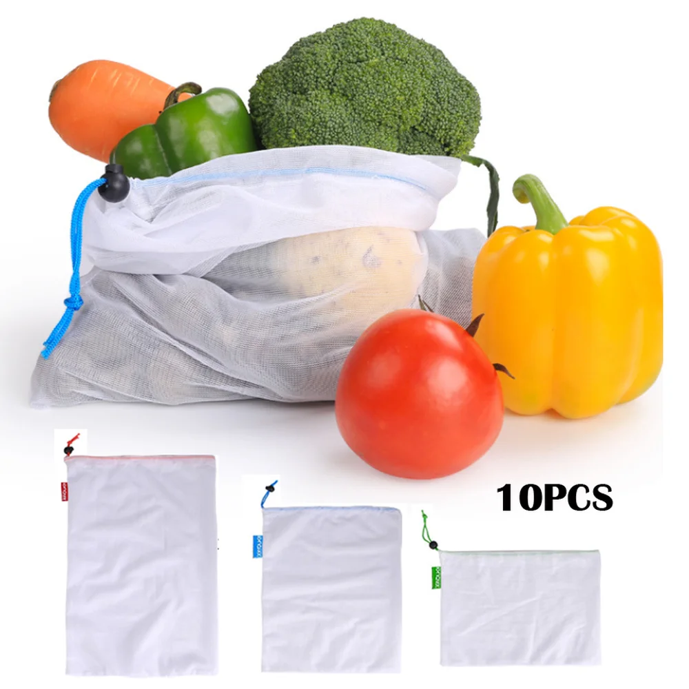 10Pcs Reusable Mesh Produce Bags Washable Bags for Grocery Shopping Storage Fruit Vegetable Toys Sundries Organizer Storage Bag
10Pcs Reusable Mesh Produce Bags Washable Bags for Grocery Shopping Storage Fruit Vegetable Toys Sundries Organizer Storage Bag
