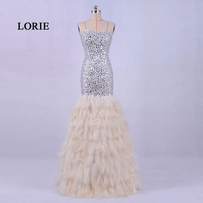 LORIE New Fashion Feather Evening Dress Luxury 2017 Sweetheart Beaded with Stones Mermaid Prom Dress with Crystals abendkleider
LORIE New Fashion Feather Evening Dress Luxury 2017 Sweetheart Beaded with Stones Mermaid Prom Dress with Crystals abendkleider