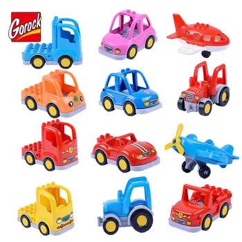GOROCK Original Classic City Car Large Particles Building Block Truck Plane Bus DIY Brick Baby Kids Model Toys Compatible Duploe
GOROCK Original Classic City Car Large Particles Building Block Truck Plane Bus DIY Brick Baby Kids Model Toys Compatible Duploe