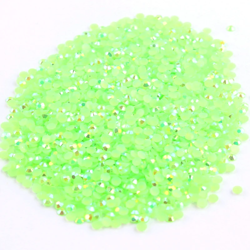 Light Green AB 2mm,3mm,4mm Nail Art Resin Jelly Rhinestone Round Flatback For DIY Nail Art Accessories
Light Green AB 2mm,3mm,4mm Nail Art Resin Jelly Rhinestone Round Flatback For DIY Nail Art Accessories