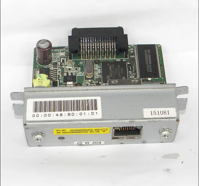 For EPSON printers Receipt POS Printer network RJ-45 Adapter M155B UB-E02 for T88IV M129H printer
For EPSON printers Receipt POS Printer network RJ-45 Adapter M155B UB-E02 for T88IV M129H printer