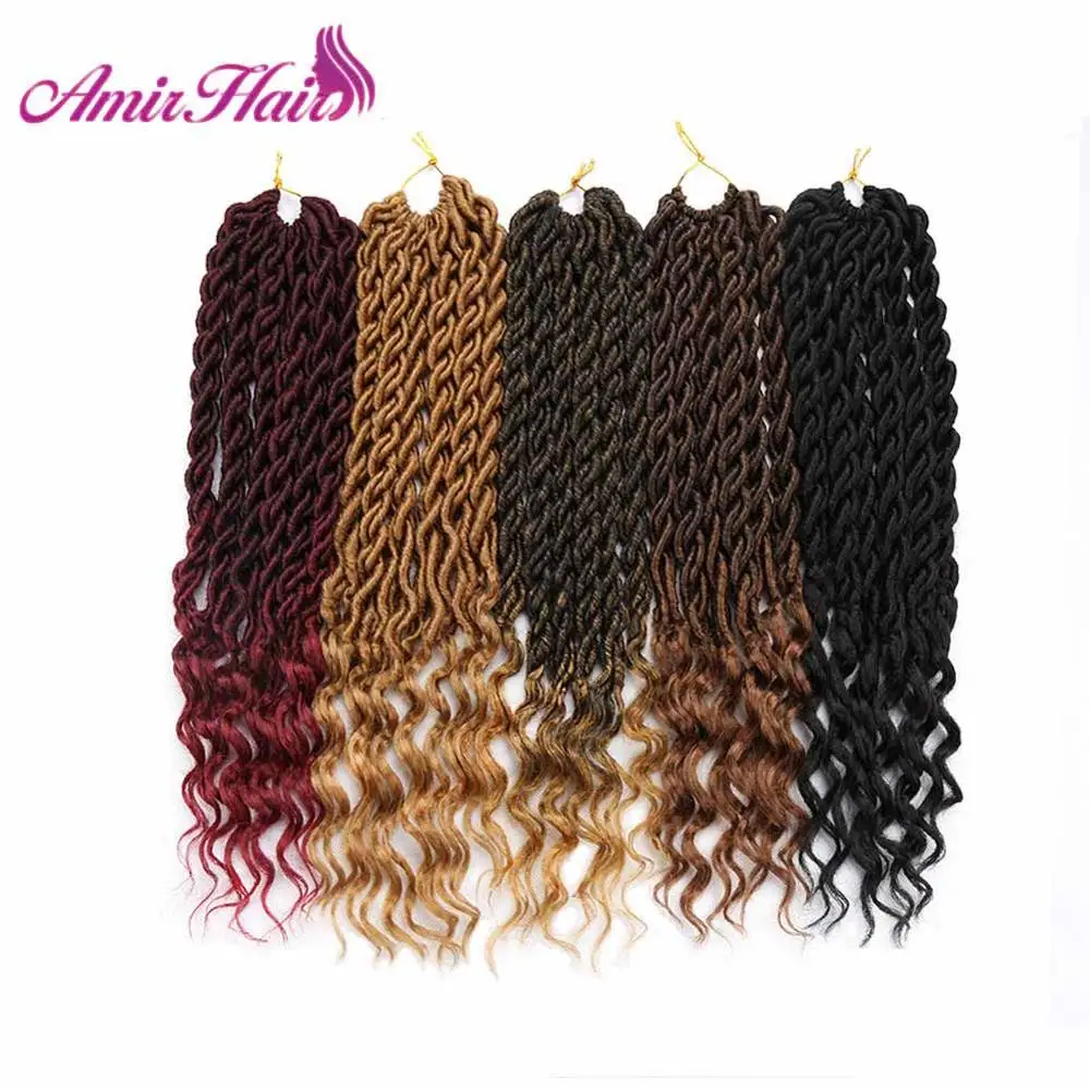 Amir Curly Senegalese Twist Synthetic Braiding Hair Extensions Faux Locs Curly Crochet Braids Ombre Braiding Hair 24strands/pack
Amir Curly Senegalese Twist Synthetic Braiding Hair Extensions Faux Locs Curly Crochet Braids Ombre Braiding Hair 24strands/pack