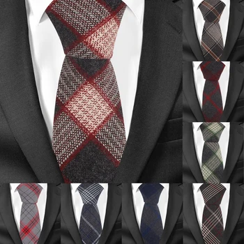 Plaid Tie For Men Skinny Men Neck Tie For Wedding Business Casual Winter Check Neckties Classic Suits Slim Cotton Neck Ties
Plaid Tie For Men Skinny Men Neck Tie For Wedding Business Casual Winter Check Neckties Classic Suits Slim Cotton Neck Ties