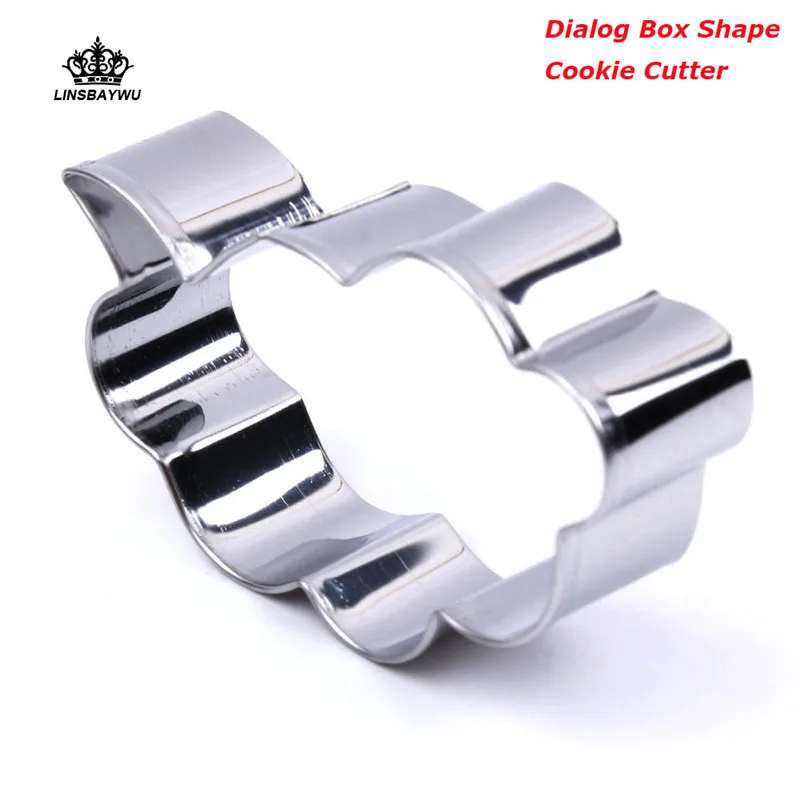 1Pcs Stainless Steel Dialog Box Shape Cookie Cutter DIY Biscuit Cutter Cake Decorating Mold DIY Tools Free Shipping
1Pcs Stainless Steel Dialog Box Shape Cookie Cutter DIY Biscuit Cutter Cake Decorating Mold DIY Tools Free Shipping