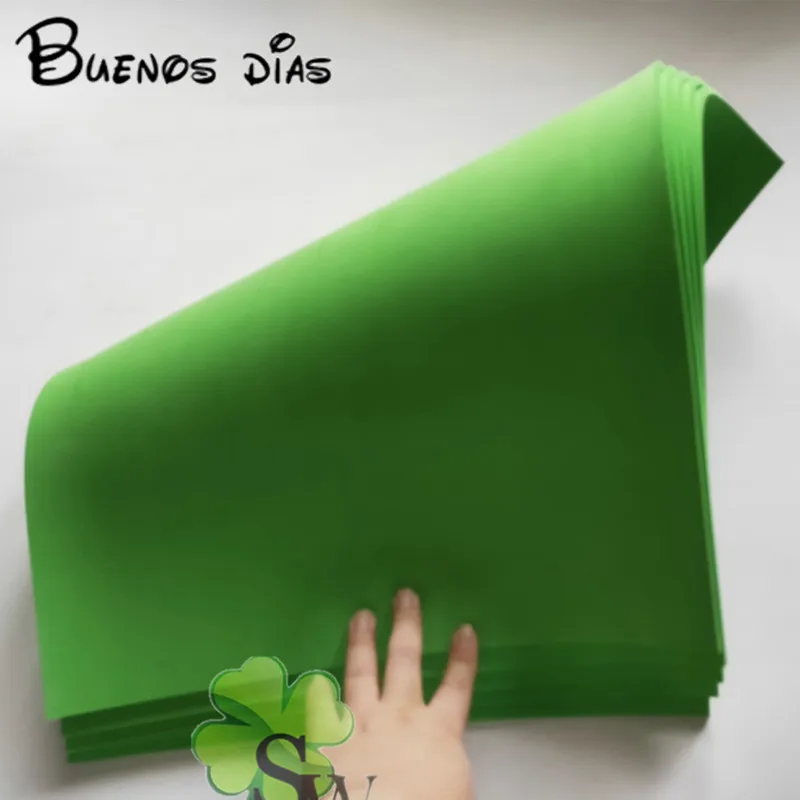 38degree hardness 5mm thickness light green Eva foam sheets,Craft sheets, Punch sheet,Handmade material size 35*49cm
38degree hardness 5mm thickness light green Eva foam sheets,Craft sheets, Punch sheet,Handmade material size 35*49cm