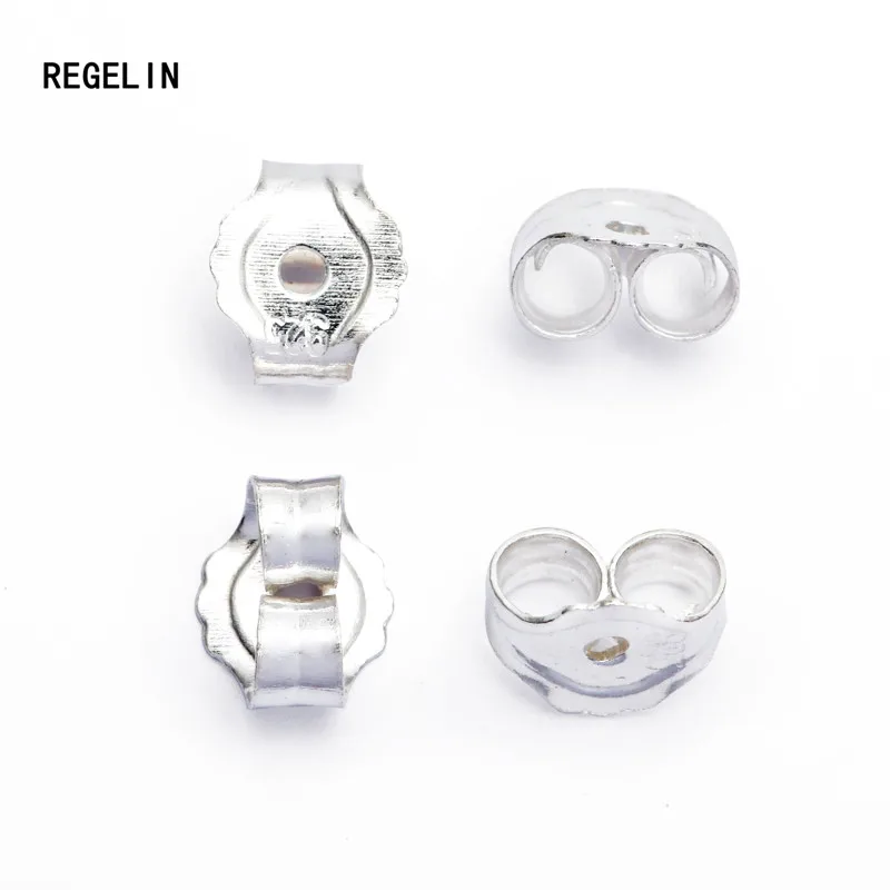 REGELIN New 10pcs 4x4.5mm 925 Silver Butterfly Earrings Back Fit Stud Earrings Clasp Stopper DIY Earring Jewelry Making Findings
REGELIN New 10pcs 4x4.5mm 925 Silver Butterfly Earrings Back Fit Stud Earrings Clasp Stopper DIY Earring Jewelry Making Findings