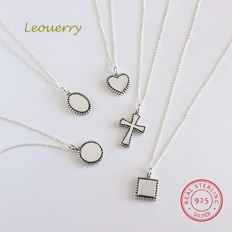 Leouerry 925 Sterling Silver Personality Geometric Pendant Necklace Minimalist Vintage Clavicular Chain Necklace
Leouerry 925 Sterling Silver Personality Geometric Pendant Necklace Minimalist Vintage Clavicular Chain Necklace