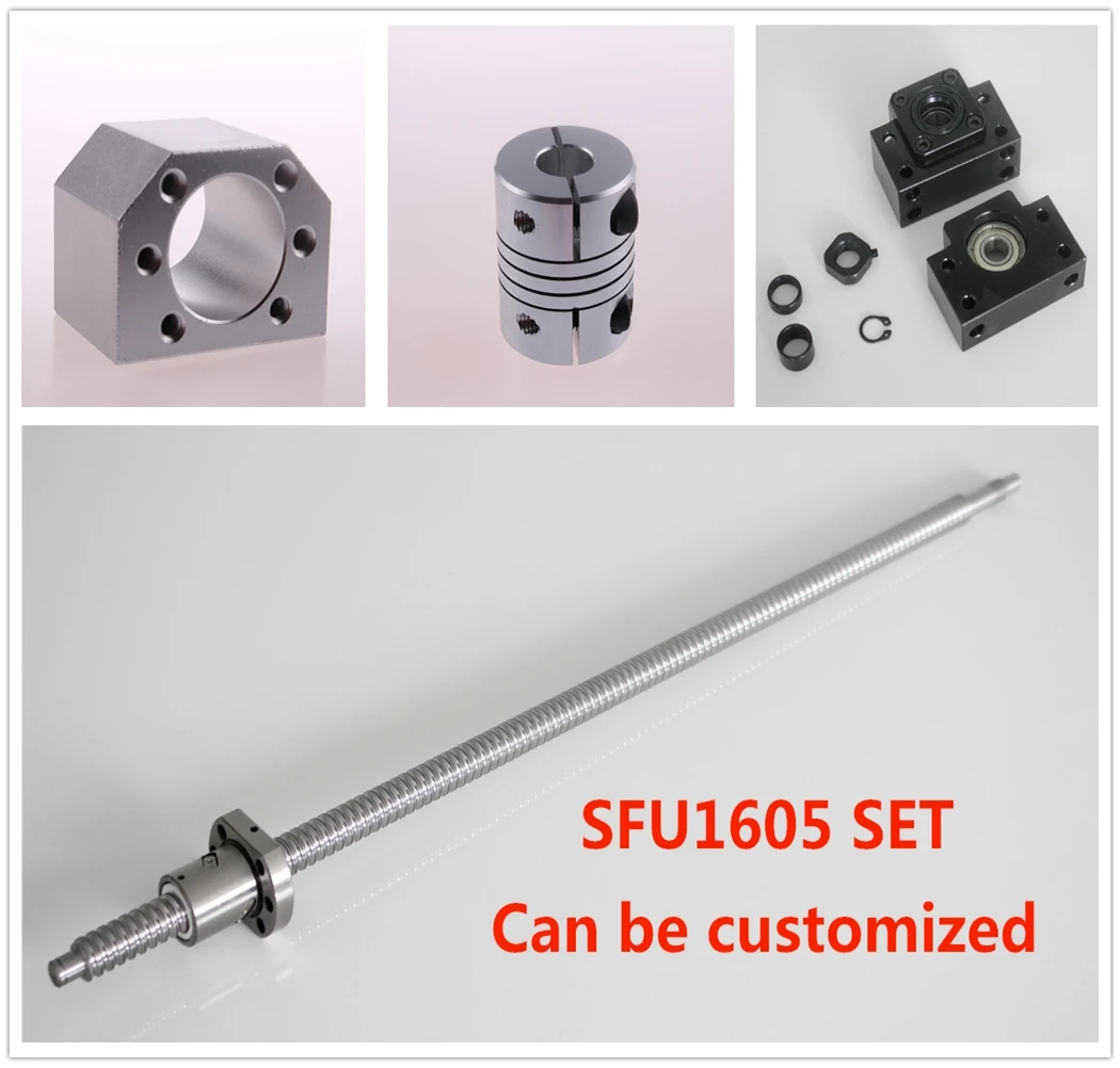 CNC Ball Screw SFU1605 550mm Rolled C7 Ballscrew End Machine with Ballnut Housing + Coupler & BK/BF12 End Support UK Stock
CNC Ball Screw SFU1605 550mm Rolled C7 Ballscrew End Machine with Ballnut Housing + Coupler & BK/BF12 End Support UK Stock