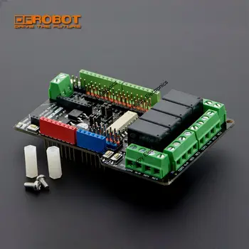 DFRobot 4 four Channel 9V Relay Shield V2.1, support XBee I/O control AC 360VA / DC 90W Compatible with Arduino for smart home
DFRobot 4 four Channel 9V Relay Shield V2.1, support XBee I/O control AC 360VA / DC 90W Compatible with Arduino for smart home
