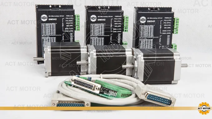 Free Ship From Germany! ACT 3PCS Nema23 Stepper Motor 23HS8630B Dual Shaft 6-Lead 270oz-in 76mm 3A+3PCS Driver DM542 4.2A 50V
Free Ship From Germany! ACT 3PCS Nema23 Stepper Motor 23HS8630B Dual Shaft 6-Lead 270oz-in 76mm 3A+3PCS Driver DM542 4.2A 50V