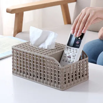 Multifunctional plastic tissue box Living room coffee table imitation rattan tray Simple household tissue storage box LO91811
Multifunctional plastic tissue box Living room coffee table imitation rattan tray Simple household tissue storage box LO91811